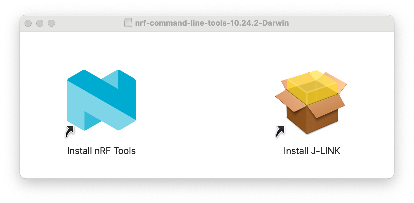 nRF Command Line Tools installer disk image